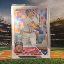 2023 Topps Chrome Ronald Acuna Jr. Base Card #39 Atlanta Braves MVP Buyback?