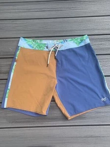 LOST Enterprises Sz 36 Men’s Surfing STRETCH Board/Swim/Surf ~Blue/Brown/Green~ - Picture 1 of 7