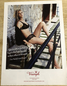 2014 TRIUMPH Bra Panties - Sexy Blonde - Magazine Lingerie Ad