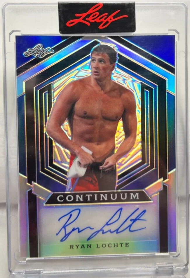 Ryan Lochte 2023 Hoja Continuo Autógrafo Automático #'d 2/11 - ORO OLÍMPICO NATACIÓN Foto 1 de 2