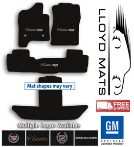 Cadillac Escalade - 4pc Classic Loop Carpet Floor Mat Set - Choose Color & Logo - Picture 1 of 12