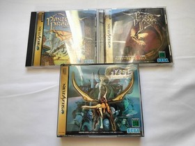 Lot 3 Panzer Dragoon 1 2 3 Zwei Azel Set Sega Saturn SS Japan Ver w/Manuals F/S