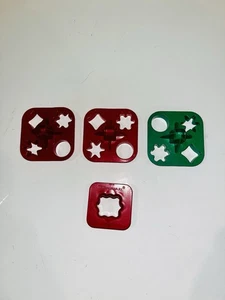 Vintage Tupperware Mini Canapé Cookie Cutter - Lot Of 4 - Picture 1 of 4