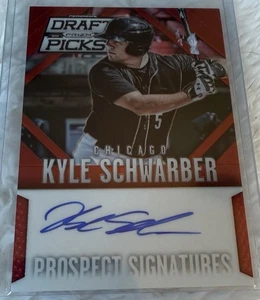 Kyle Schwarber 2014 Panini Prizm Perennial Draft Picks Red Auto /100 #3 Chicago - Bild 1 von 3