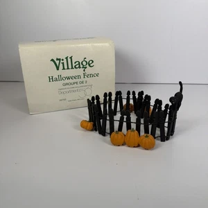 DEPT 56 Halloween Zaun Kürbisse schwarz Zaun 52702 im Originalkarton - Bild 1 von 5