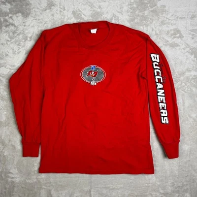 Top gráfico manga larga pequeño (M) vintage de los Tampa Bay Buccaneers NFL para hombre Foto 1 de 4