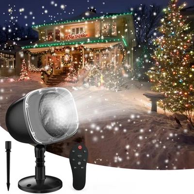 Christmas Snowfall Projector Lights, Indoor Outdoor Holiday Snow Lights with ... - Image 1 of 4