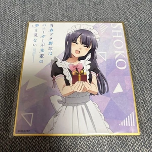 Rascal Does not Dream of Bunny Girl Senpai Shoko Makinohara Dmm Scratch Shikishi - Bild 1 von 2