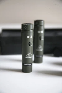 PAIR Matched Behringer C-4 Studio Microphone Mics With Box - Picture 1 of 10
