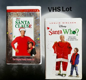 Disney VHS Holiday Christmas Movies The Santa Clause + Santa Who? - Picture 1 of 9