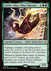 MTG SPIDER-MAN, MILES MORALES FOIL EXC - SPIDER-MAN, MILES MORALES 18 - SPE EN - Picture 1 of 1