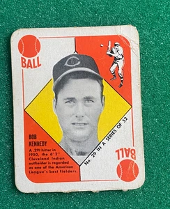 1951 Topps - Red Backs Bob Kennedy #29 (RC)-Cleveland Indians/Guardians - Picture 1 of 2