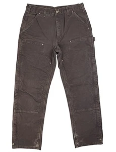 Carhartt Double Knee Carpenter Insulated Quilted Lined Workwear Pants 34x32 - Picture 1 of 16