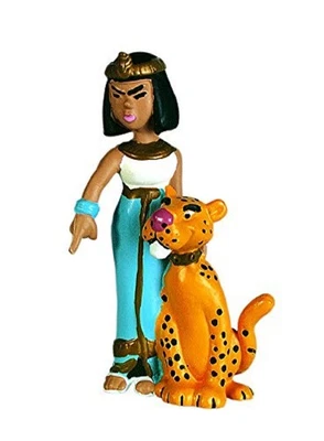 Figura Plastoy SAS PLA60513 Astérix Cleopatra con juguete de leopardo Foto 1 de 2