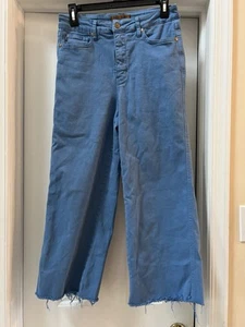 Judy Blue Women’s High Rise Wide Leg Jeans Raw Hem Blue Size 9/29 Style JB88843C - Picture 1 of 5