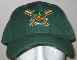 Madison Mallards Green Crossed Bats Logo Minor League Baseball Hat Cap - Picture 1 of 2