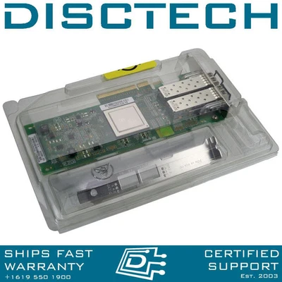 Qlogic QLE2562 MFP5T Dual Port 8Gbps Fiber Channel  PCI Express Host Bus Adapter - Image 1 of 4