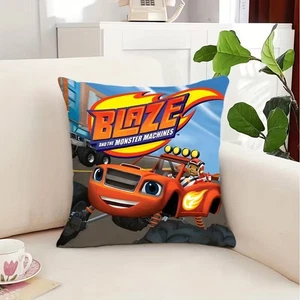 NEW 16"x16" Truck Blaze Monster Machines Throw Pillow Cover Home Decor Holiday - Picture 1 of 2
