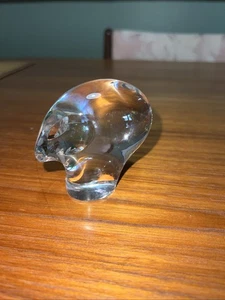 Estatuilla pisapapeles alienígena cabeza pájaro cristal plomo Spode 3,25" x 1,75" x 2,25" - Imagen 1 de 4