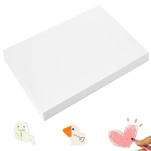 100 Sheets Arts Craft Paper for Drawing 12” x 17” White Construction Paper for - Picture 1 of 7