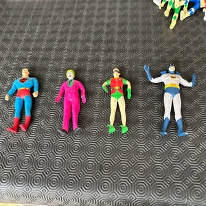 DC Comics Batman Robin Superman Joker Bend Em Figures Used - Picture 1 of 10