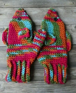 Crochet fish mittens pattern adult PATTERN ONLY  - Picture 1 of 4