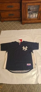 ¡NUEVO CON ETIQUETAS!!JERSEY MAJESTUOSO DE LOS NY YANKEES PRÁCTICA DE BATEO NEGRO XL/XXL para hombre - Imagen 1 de 7