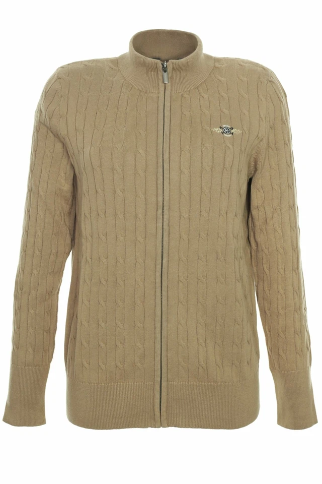 Tom Tailor Cardigan Strickjacke Damen Zopfmuster Langarm Feinstrick Baumwolle - Image 1 of 1