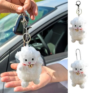 Lamb Plush Keychain Toys Plushie Lamb Doll Key Holder Cute Stuffed Toy Gift - Foto 1 di 10