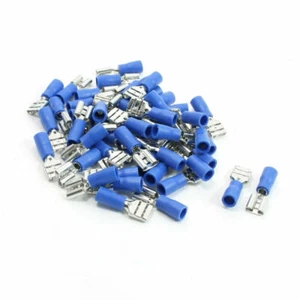 50 Pcs 2.5mm Dia Wire Hole Spade Crimp Terminals Connectors 220VAC 15A - Imagen 1 de 4