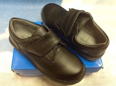 Jumping Jack Boys Hook & Loop Leather School Uniform Oxford Kid Size 9.5W - 3W - Image 1 of 4