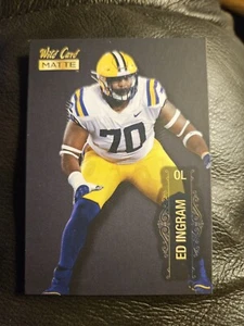 Ed Ingram 2022 WC Matte Touch Football #MB-40 Rookie (125/200) LSU - Vikings - Picture 1 of 2