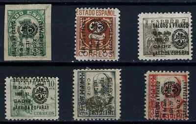 SPAIN CIVIL WAR 1937, CADIZ, FULL SET. MH*. AUTHENTIC. - Image 1 of 2
