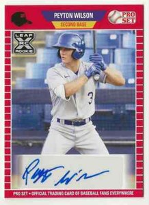 2021 Leaf Pro Set Rookie Autograph Red Peyton Wilson #PS-PW1 Royals