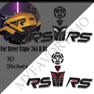 Motorcycle For Triumph Street Three 765 R RS Tank Pad Side Knee Stickers 2023-24 - Bild 1 von 15
