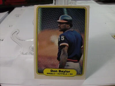 1982 Fleer Baseball #451 - Don Baylor - California Angels  82-1221 - Image 1 of 2
