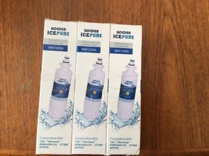 GOLDEN ICEPURE Refrigerator Water Filter 3 Pack RWF1200A Kenmore LG LT700P  - Picture 1 of 2