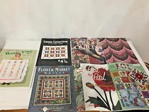 Lot Of 7 Quilt Books Bargello Quilt Day Magic Vine Flannel Applique Blocks - Picture 1 of 3