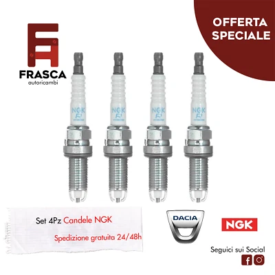 Candele 4 Pezzi NGK Dacia Dokker 1.6 83 CV 1.6 LPG 83 CV - Imagen 1 de 3