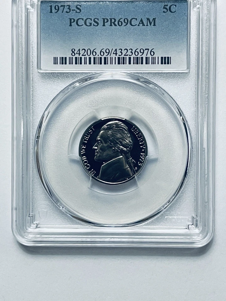 1973-S Jefferson Nickel PCGS PR69CAM - Image 1 of 4