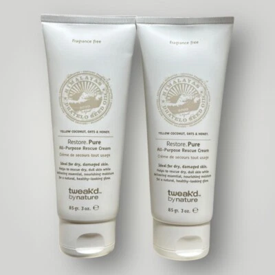 (2) Crema de rescate multiusos pura Tweak'd By Nature Restore 3 oz SELLADA Foto 1 de 2