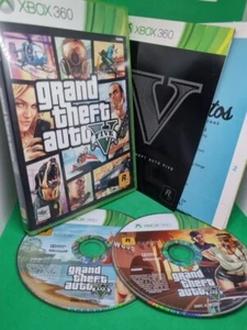 Grand Theft Auto V GTA 5 Five Xbox 360 NTSC J Video Game + POSTER VGC - Picture 1 of 3