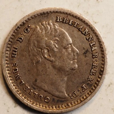 1836 GRAN PENIQUE DE PLATA BRITÁNICO 1 1/2 *** BONITO *** ENVÍO GRATUITO A6379 Foto 1 de 2