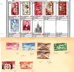 Briefmarken IRLAND (45) POSTFRISCH & GEBRAUCHT. siehe Scans IRISCHER FREISTAAT EIRE + LUFTPOST - Bild 1 von 2