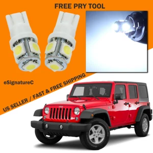 10 x White LED Interior Light Package For 2007 - 2018 Jeep Wrangler + PRY TOOL - Picture 1 of 8