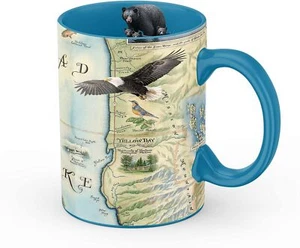 Taza de café Xplorer Maps Montana's Flathead Lake Map (grande 16 oz) - Imagen 1 de 1