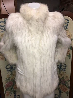 Vintage Safuron Blue Fox Fur Coat From Finland Size S - Image 1 of 4