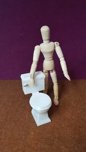 1-12th scale dolls house toilet. Vintage style 72mm tall, 39mm wide. 3D printed* - Picture 1 of 6