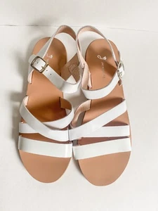 girls kids jacadi paris sandals White Mary Jane 35 - Picture 1 of 8