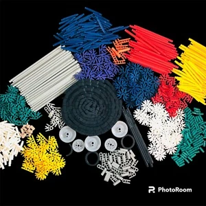 3 Lb Mixed Lot K’Nex 698 Piece Rods Clips Connectors Roller Coaster Chain - Picture 1 of 6